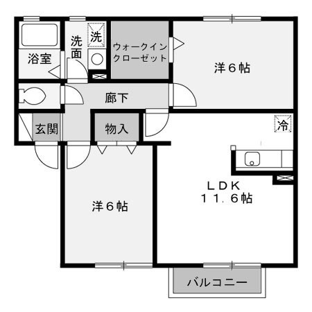 【間取り】 | ＳＡＫＵＲＡ Ｇａｒｄｅｎ　Ｂ