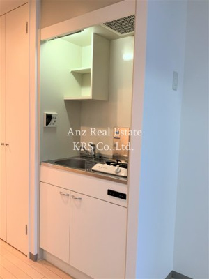 【キッチン】 | グランツ西大橋 | 1口ガスコンロが付いています！棚もあって便利！