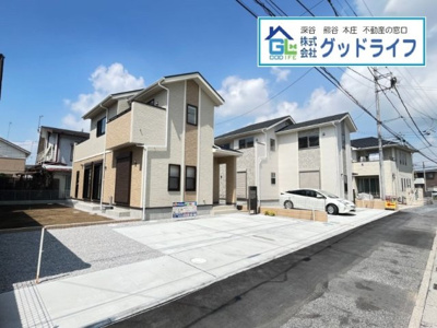 【前面道路含む現地写真】 | BLOOMING GARDEN　熊谷市久保島　新築分譲住宅　全2棟　2号棟