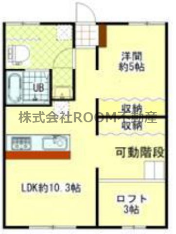 CATBOX　TADEIKE　B棟の間取り