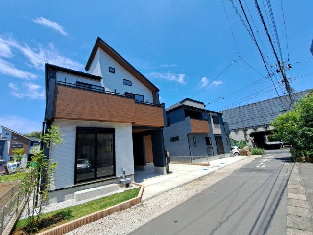 川越市南大塚3丁目2期　新築戸建の前面道路含む現地写真|南東側4.0ｍ公道