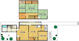 【間取り】 | 紫竹西桃ノ本町貸家