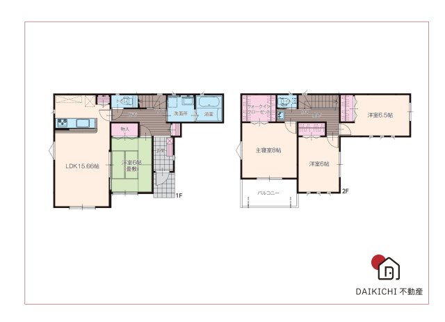 【間取り】 | 熊谷市上之 22-P4　新築戸建　いろどりアイタウン 2号棟 | 2号棟