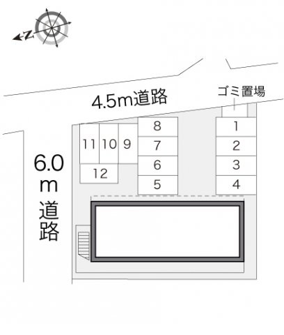 レオパレス天王の駐車場