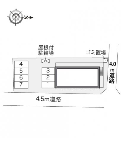 レオパレスロタシオン２の駐車場