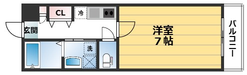 エリーフラッツ嵐山の間取り