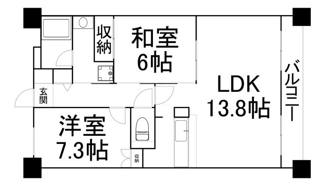 【間取り】 | シティテラス大新