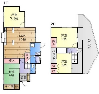 明石市魚住町西岡　中古戸建の間取り|4LDKです。