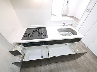 Sole Cedar 西大寺のキッチン|きれいなキッチンです