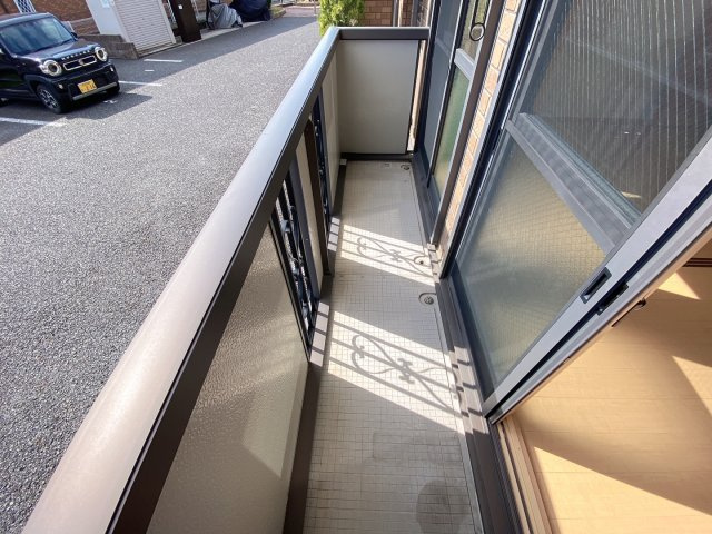 フローリッシュ美原のバルコニー