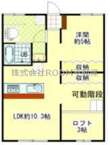 CATBOX　TADEIKE　B棟の間取り