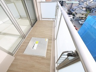 Sole Cedar 西大寺のバルコニー|開放的で明るい空間を演出してくれるバルコニーです