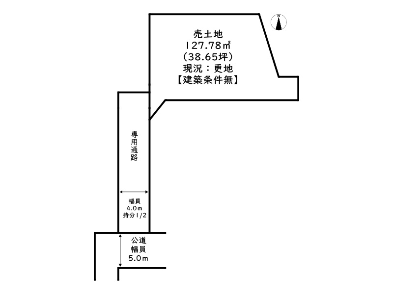 姫路市辻井６丁目／売土地の土地図