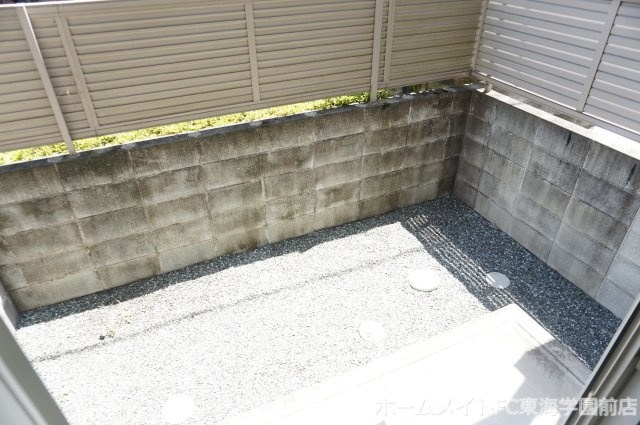 熊本市北区龍田５丁目のアパートのバルコニー