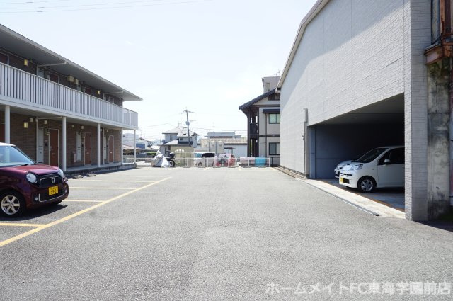 熊本市北区龍田５丁目のアパートの駐車場