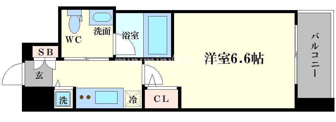 ファーストフィオーレ難波ウエストの間取り
