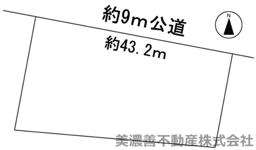 ５８３９０　岐阜市琴塚土地の区画図