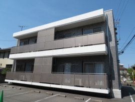 倉敷市茶屋町のアパートの外観