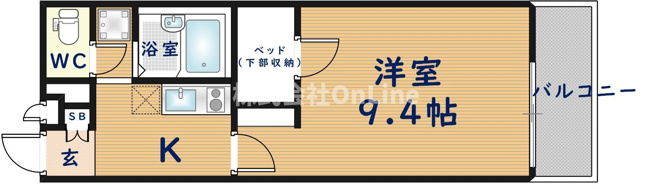 【間取り】 | レオパレス太子堂