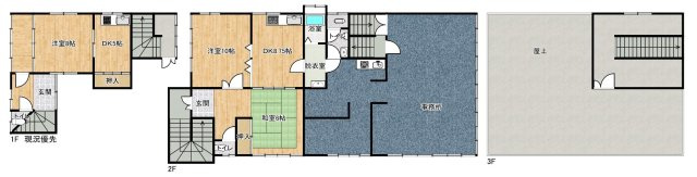 【間取り】 | 東津田町中古・事務所