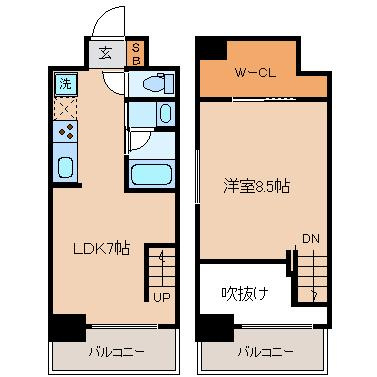 【間取り】 | アークアベニュー梅田北
