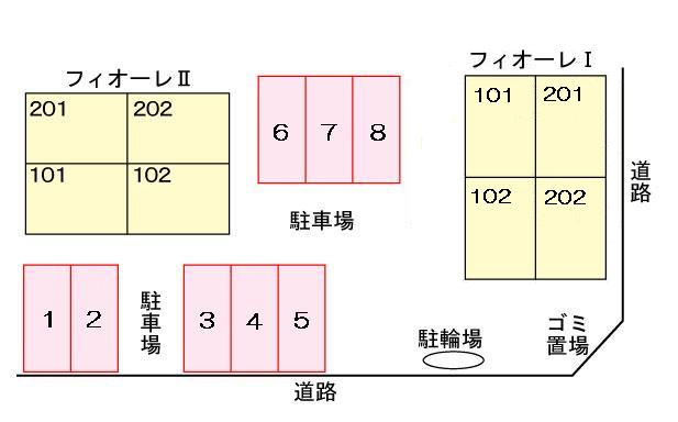 フィオーレⅠの区画図