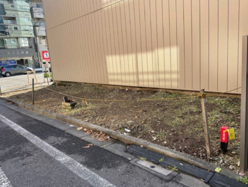 台東区浅草３丁目の売地の前面道路含む現地写真