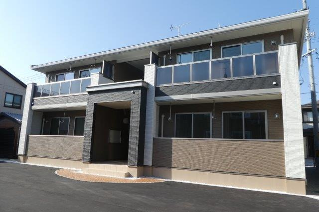 倉敷市笹沖のアパートの外観