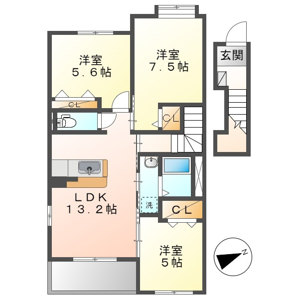 シェレーノの間取り