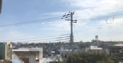 【展望】 | 苦楽園口・松風町土地 | 旧建物2階部分からの眺望（現在解体済です）