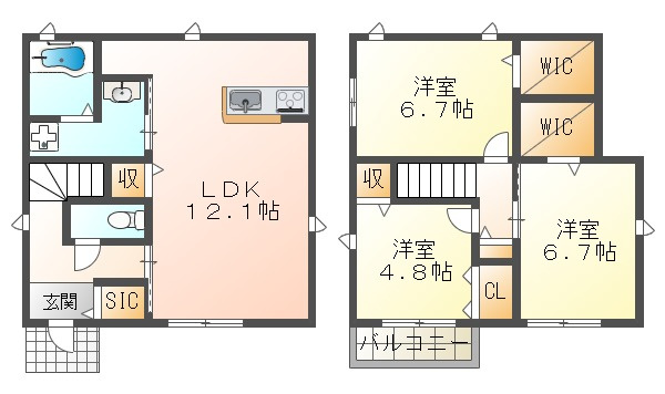 コンフォート日輪寺の間取り