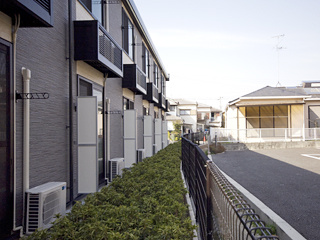 レオパレス狭山池のバルコニー