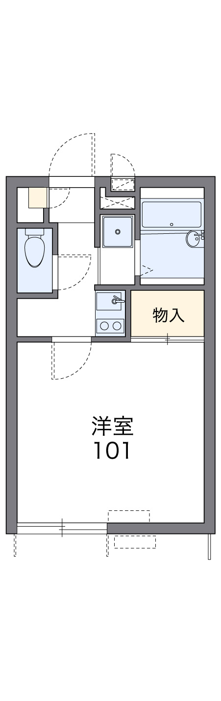 レオパレス狭山池の間取り