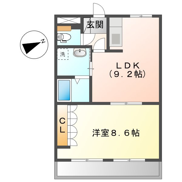 グランドハイム福田の間取り