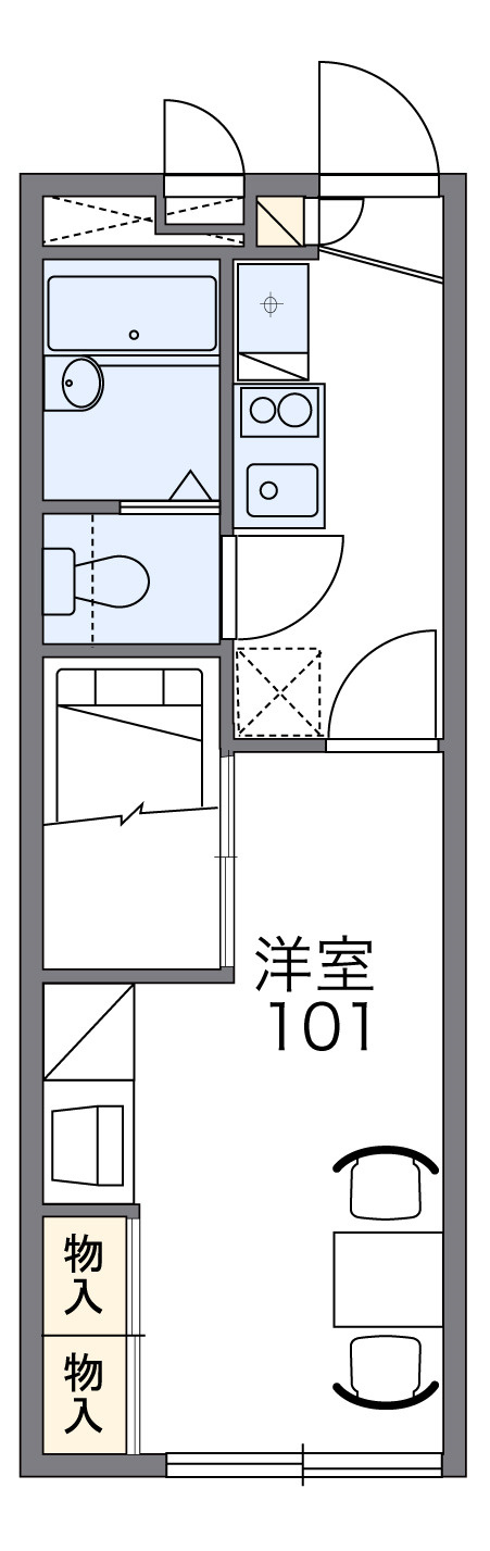 レオパレスフレンズの間取り