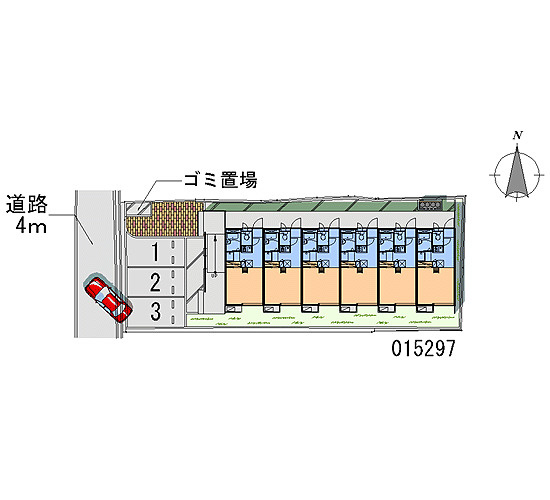 レオパレスＲＩＳＥの駐車場