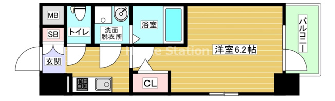 【間取り】 | エスリード弁天町クレール