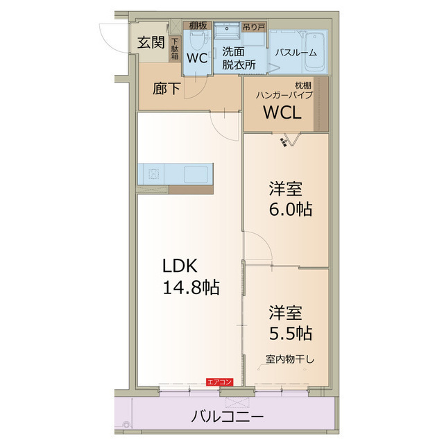 プレステージ坂本の間取り