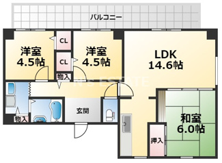 【間取り】 | ラ・セーヌ兵庫