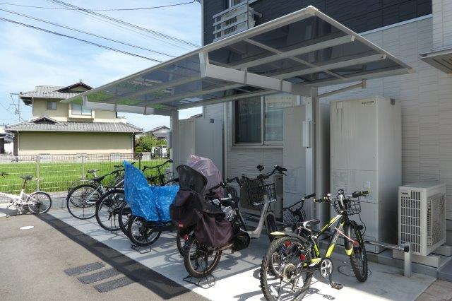 倉敷市田ノ上のアパートのその他共用部分|駐輪場