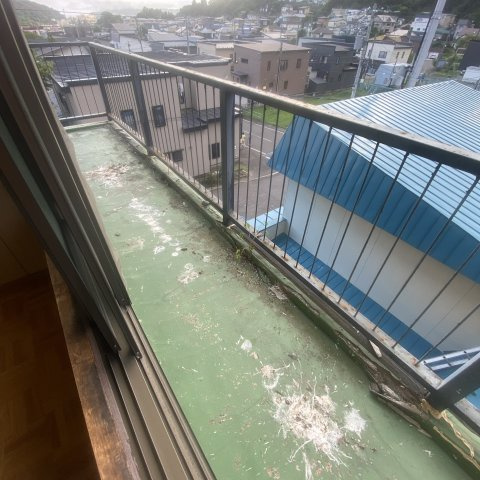 マンション木田のバルコニー