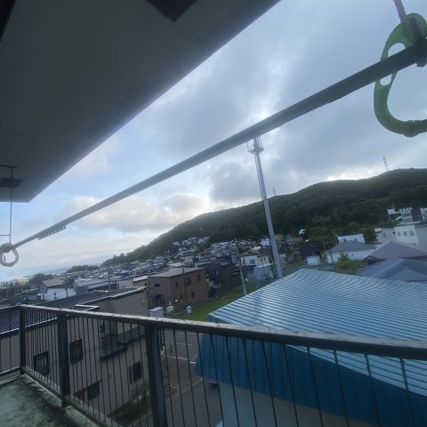 マンション木田のバルコニー