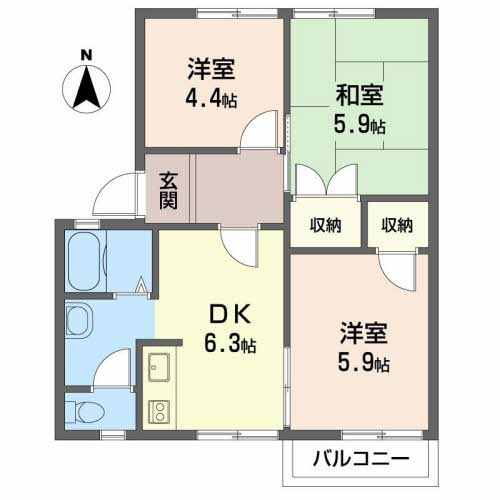 ディアス北村の間取り