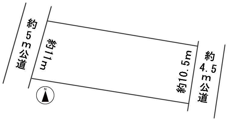 ５８４６８　本巣市長屋土地の区画図