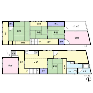 【間取り】 | 高野清水町　中古戸建【6LDK】