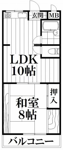 【間取り】 | オリエントコウノイケ | 反転タイプ