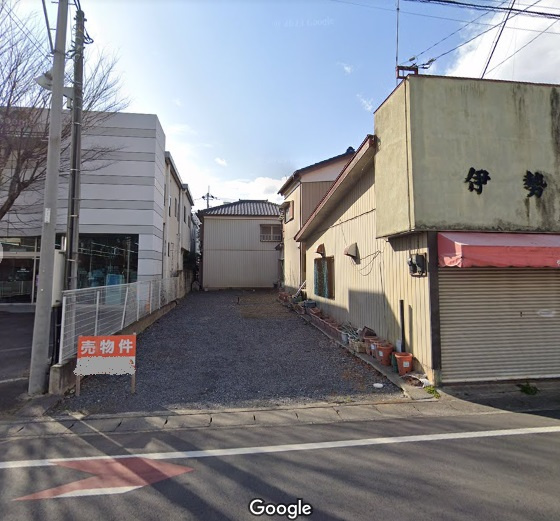 高崎市新町　売地の外観|Googleストリートビューより