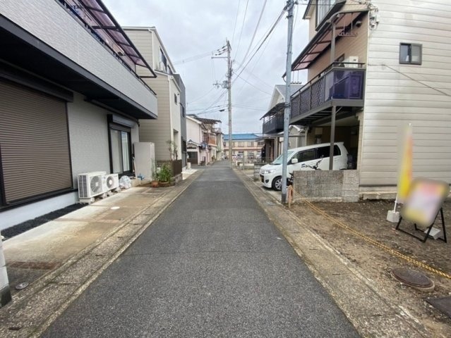 梅津フケノ川町　建築条件無土地の前面道路含む現地写真