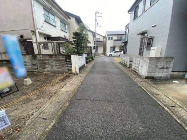 梅津フケノ川町　建築条件無土地の前面道路含む現地写真