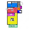 【間取り】 | メゾンクレール南福岡の間取り